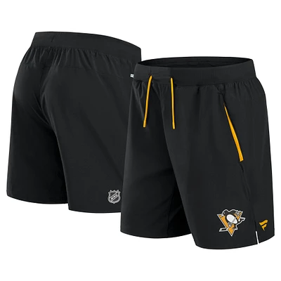 Men's Fanatics Black Pittsburgh Penguins Authentic Pro Rink Performance Shorts