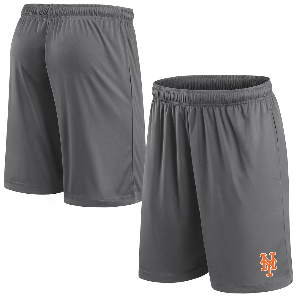 Men's Fanatics Gray New York Mets Primary Logo Shorts
