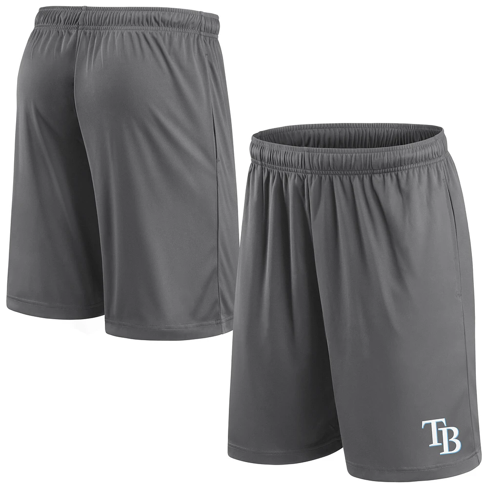 Men's Fanatics Gray Tampa Bay Rays Primary Logo Shorts