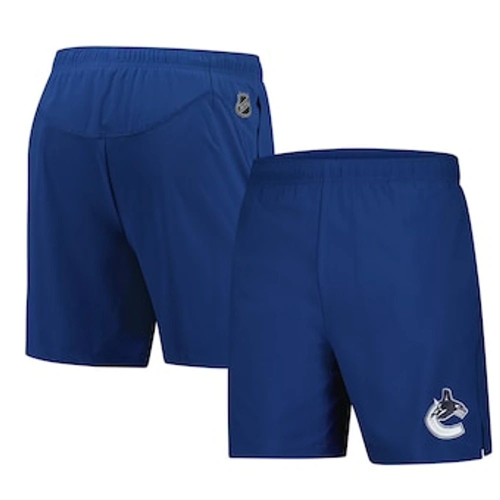 Men's Fanatics Blue Vancouver Canucks Authentic Pro Performance Shorts