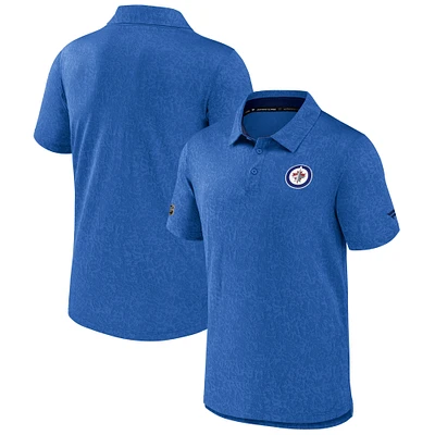 Men's Fanatics Light Blue Winnipeg Jets Authentic Pro Anniversary Polo