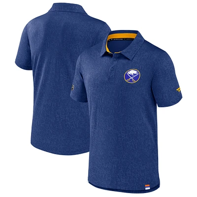 Men's Fanatics Royal Buffalo Sabres Authentic Pro Jacquard Polo