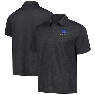 Men's Heather Charcoal Kentucky Wildcats Carbon Polo