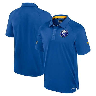Men's Fanatics Royal Buffalo Sabres Authentic Pro Rink Raglan Polo