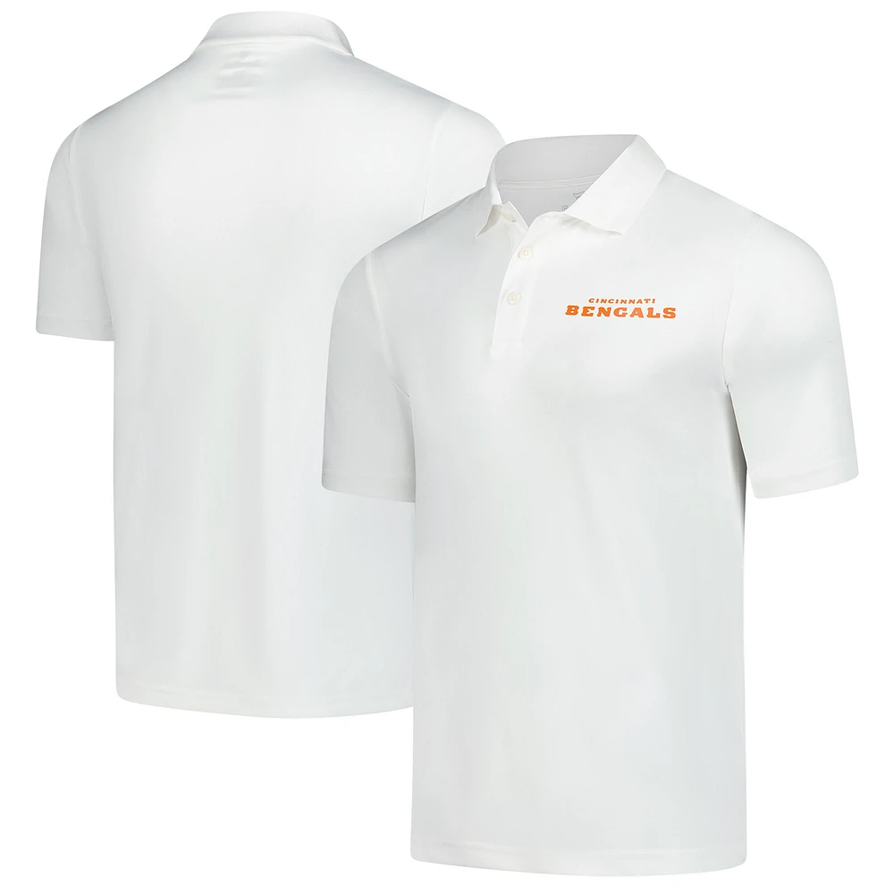 Men's Fanatics White Cincinnati Bengals Polo