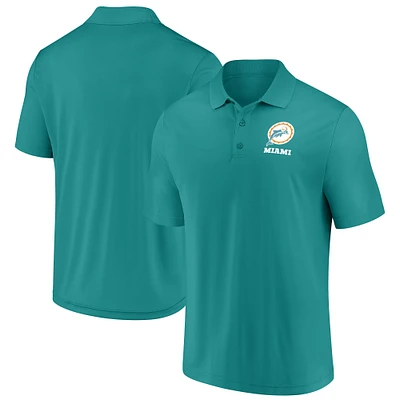 Men's Fanatics Aqua Miami Dolphins Vintage Polo