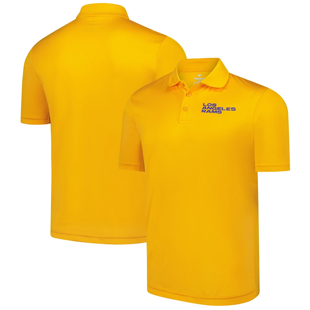 Men's Fanatics Gold Los Angeles Rams Polo