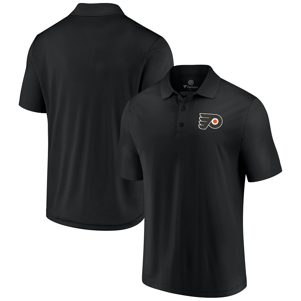 Men's Fanatics Black Philadelphia Flyers Winning Streak Polo