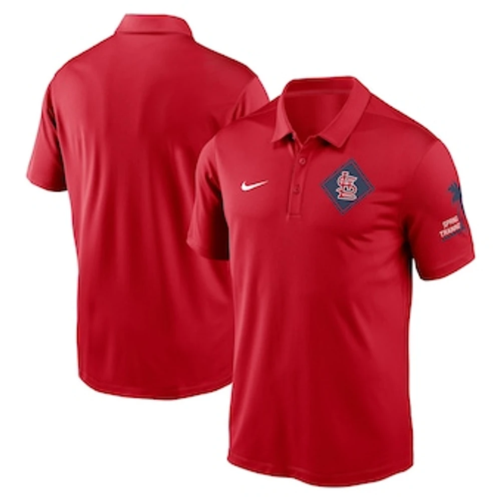 Men's Nike Red St. Louis Cardinals 2025 Spring Training Performance Polo