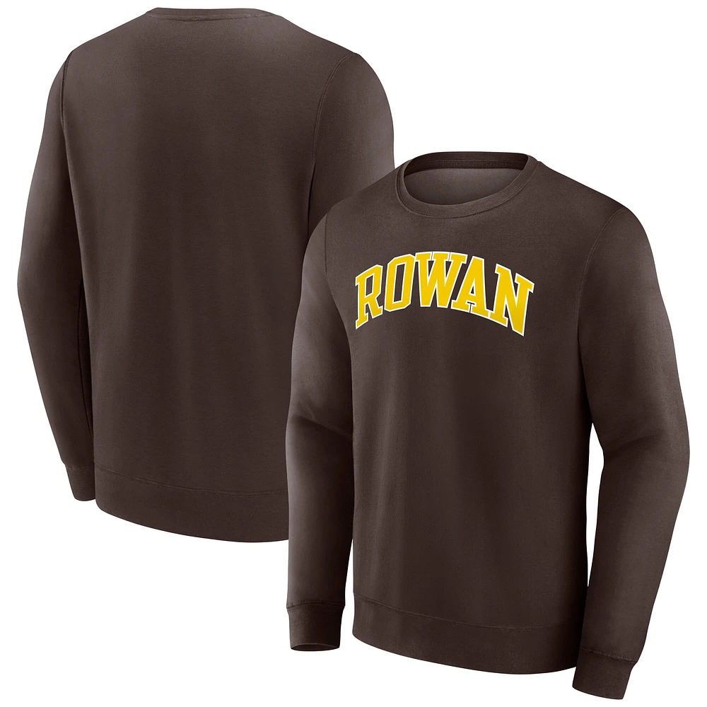 Men's Fanatics Brown Rowan Profs Short Name Pullover Sweatshirt