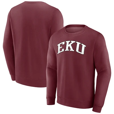 Men's Fanatics Maroon Eastern Kentucky Colonels Short Name Pullover Sweatshirt