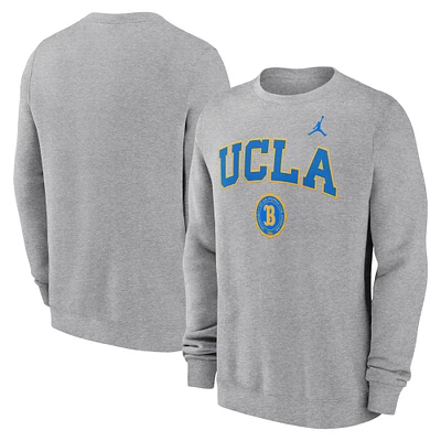 Men's Jordan Brand Heather Gray UCLA Bruins Legacy Classic Pullover Sweatshirt