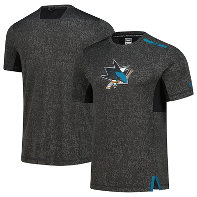 Men's Fanatics Black San Jose Sharks Authentic Pro Performance T-Shirt