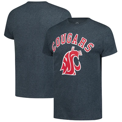Men's Heather Charcoal Washington State Cougars Logo T-Shirt