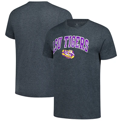 Men's Heather Charcoal LSU Tigers Basic Arch T-Shirt