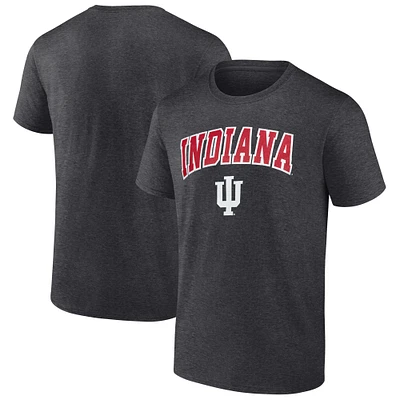Men's Heather Charcoal Indiana Hoosiers Arch T-Shirt