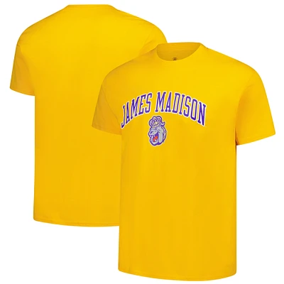 Men's Gold James Madison Dukes Logo T-Shirt