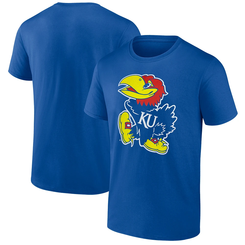Men's Royal Kansas Jayhawks Basic Logo T-Shirt