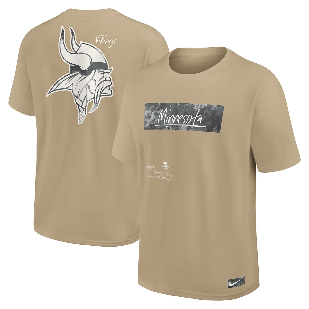 Men's Nike Tan Minnesota Vikings Statement Max90 T-Shirt