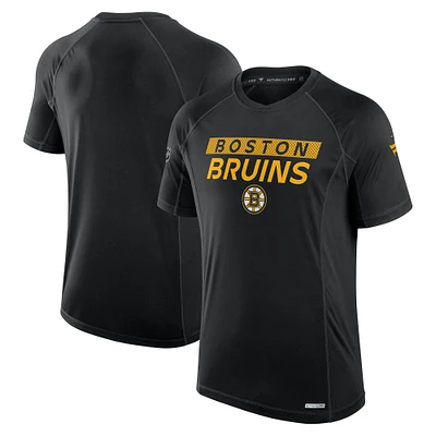 Men's Fanatics Black Boston Bruins Authentic Pro Rink Tech T-Shirt