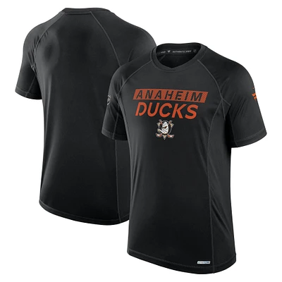 Men's Fanatics Black Anaheim Ducks Authentic Pro Rink Tech T-Shirt