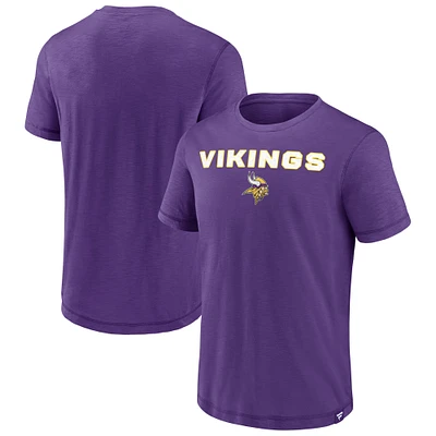Men's Fanatics Purple Minnesota Vikings Jump The Gun Iconic Slub Elevated T-Shirt