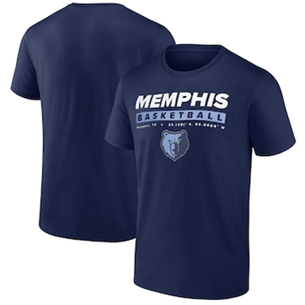 Men's Fanatics Navy Memphis Grizzlies Location Just Net T-Shirt