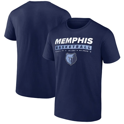 Men's Fanatics Navy Memphis Grizzlies Location Just Net T-Shirt