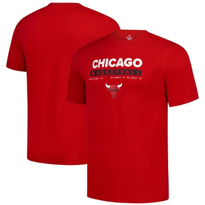 Men's Fanatics Red Chicago Bulls Location Just Net T-Shirt