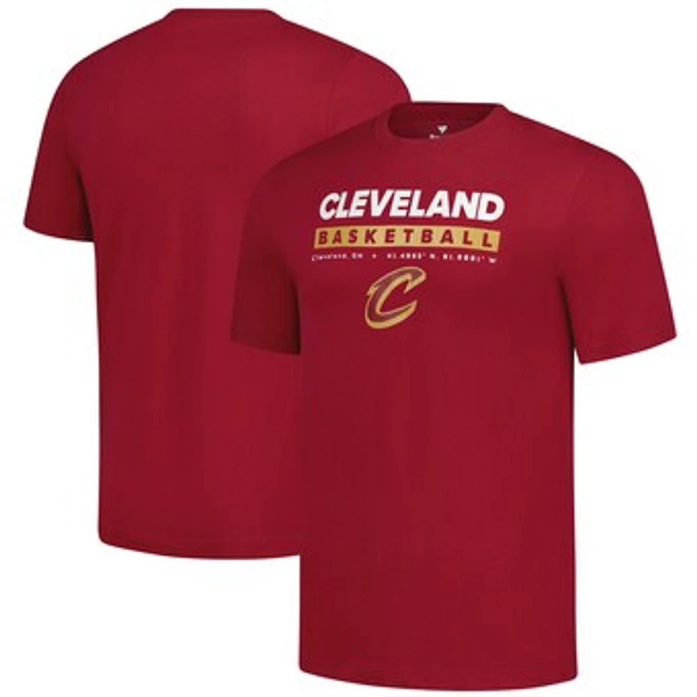 Men's Fanatics Wine Cleveland Cavaliers Location Just Net T-Shirt