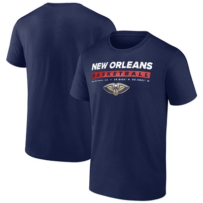 Men's Fanatics Navy New Orleans Pelicans Location Just Net T-Shirt