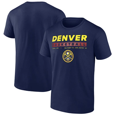 Men's Fanatics Navy Denver Nuggets Location Just Net T-Shirt