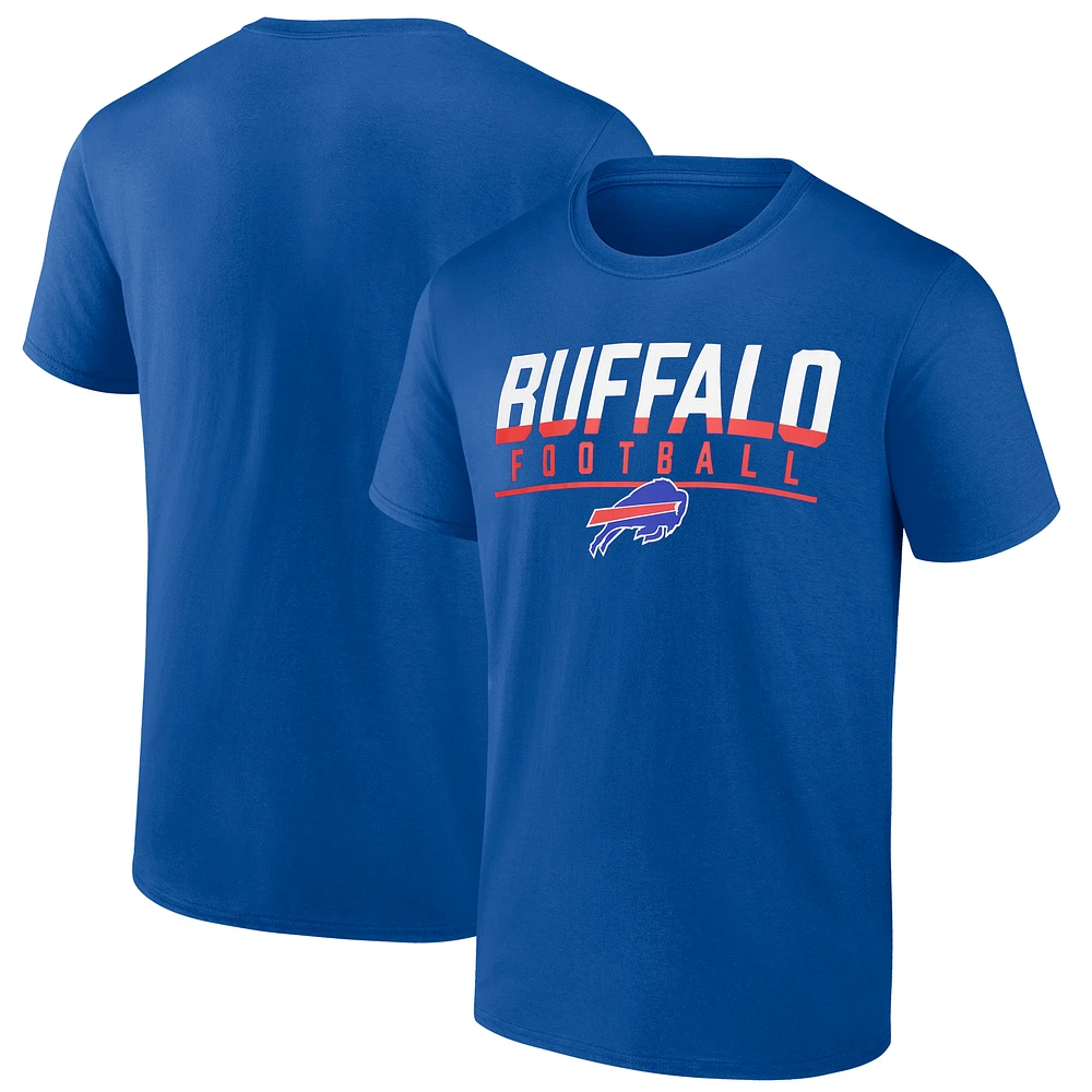 Men's Fanatics Royal Buffalo Bills Blocked T-Shirt