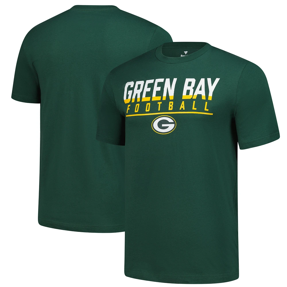 Men's Fanatics Green Bay Packers Blocked T-Shirt