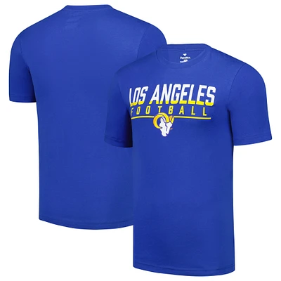 Men's Fanatics Royal Los Angeles Rams Blocked T-Shirt