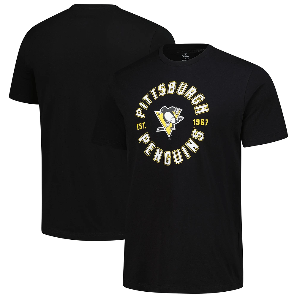 Men's Fanatics Black Pittsburgh Penguins Serve T-Shirt