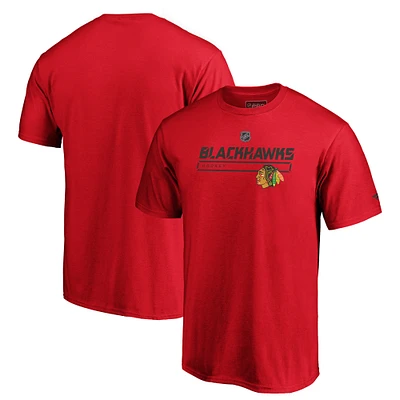 Men's Fanatics Red Chicago Blackhawks Authentic Pro Prime T-Shirt