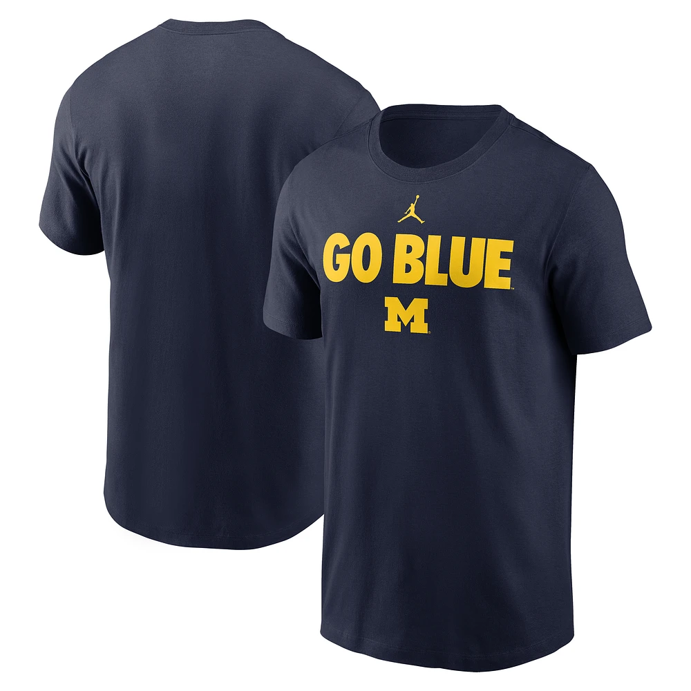 Men's Jordan Brand Navy Michigan Wolverines Mantra T-Shirt