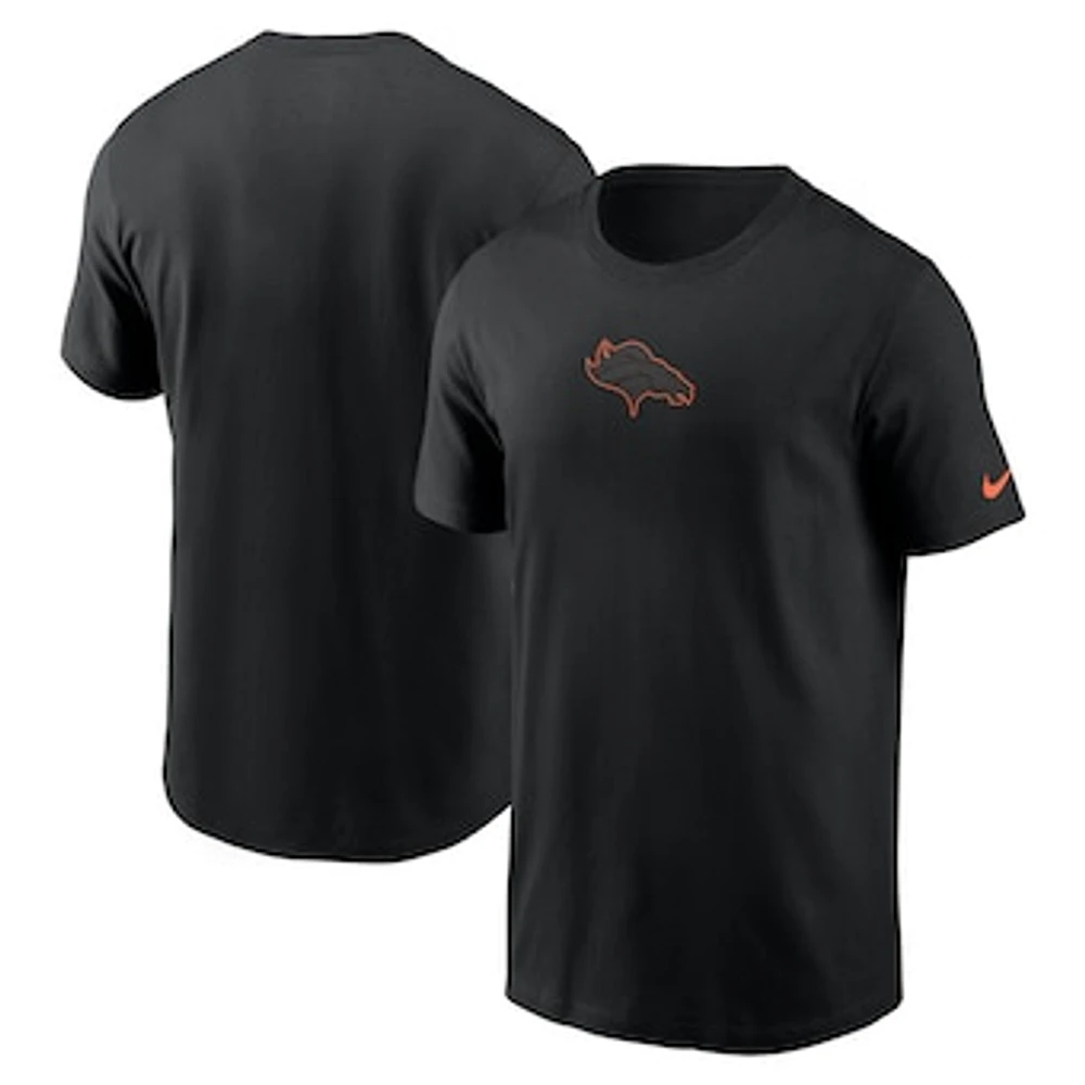 Men's Nike Black Denver Broncos Logo Color Pop T-Shirt