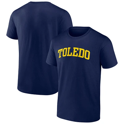 Men's Navy Toledo Rockets Arched Wordmark T-Shirt