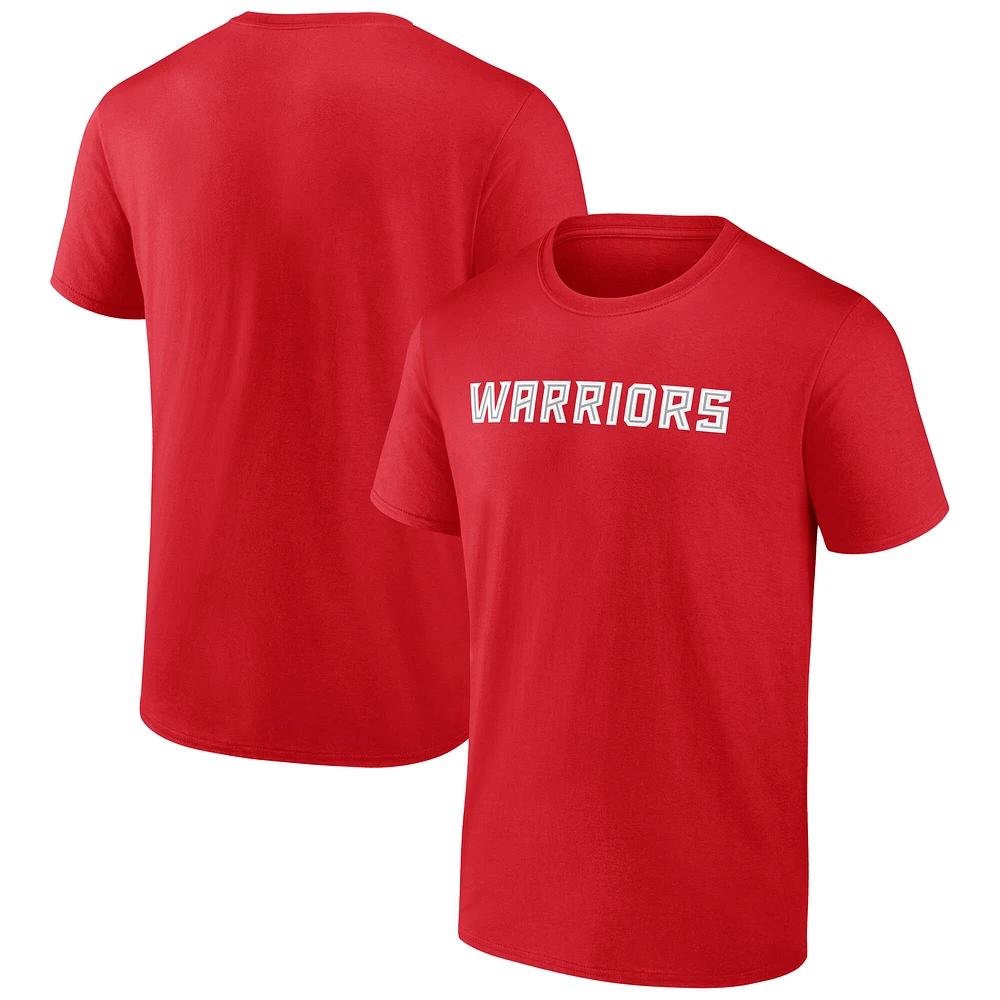 Men's Red East Stroudsburg Warriors Arched Wordmark T-Shirt