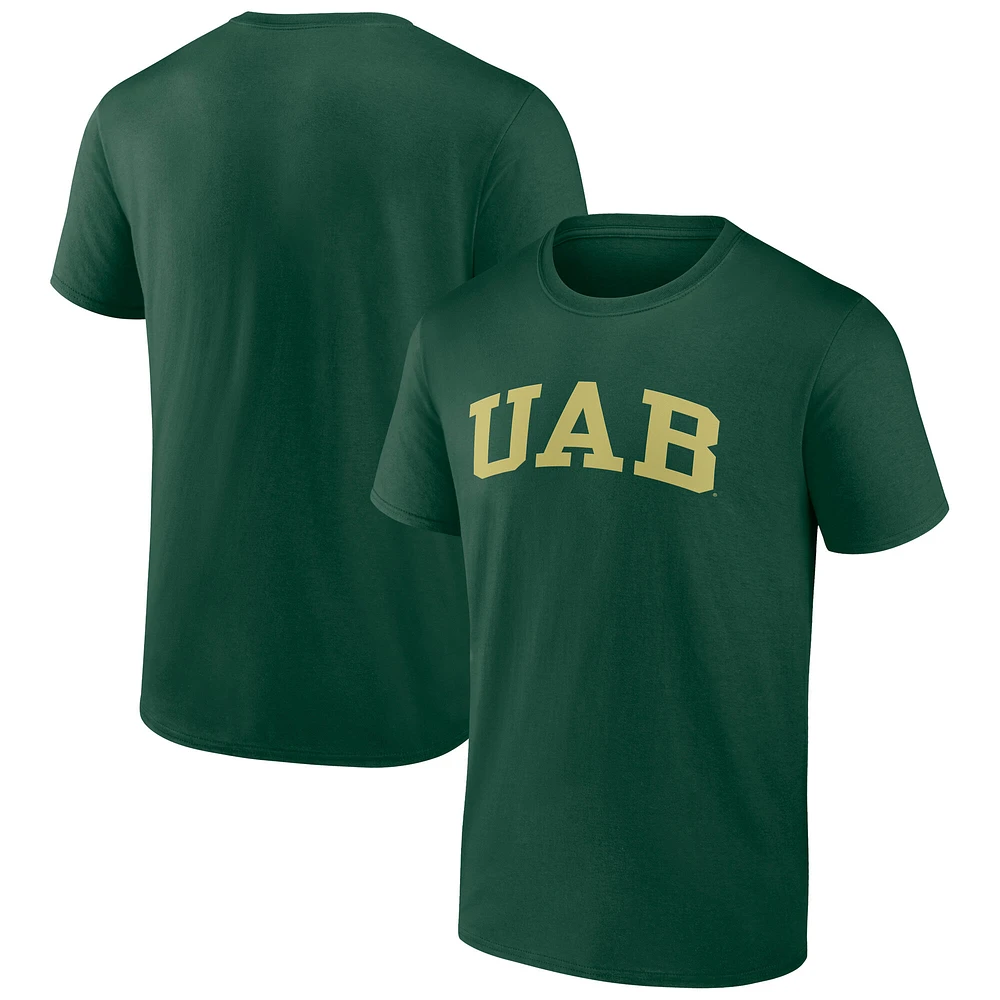 Men's Green UAB Blazers Arched Wordmark T-Shirt