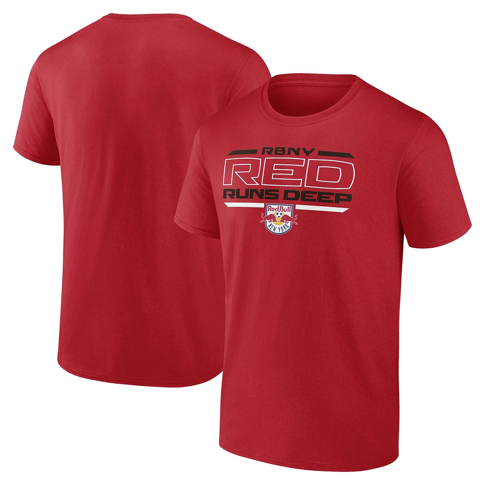Men's Fanatics Red New York Red Bulls Fundamentals T-Shirt