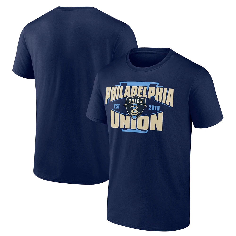 Men's Fanatics Navy Philadelphia Union Fundamentals T-Shirt