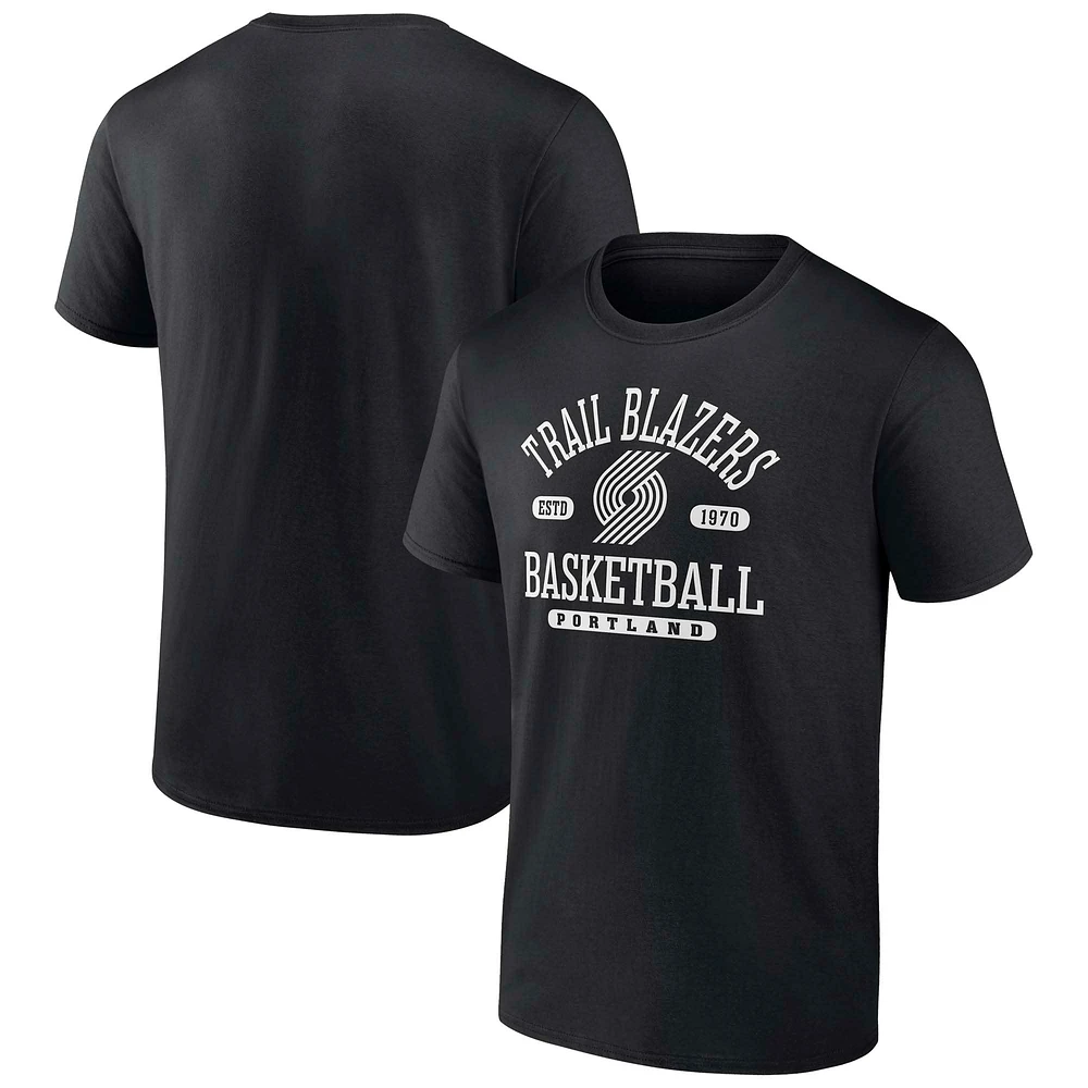 Men's Fanatics Black Portland Trail Blazers Calling Plays T-Shirt