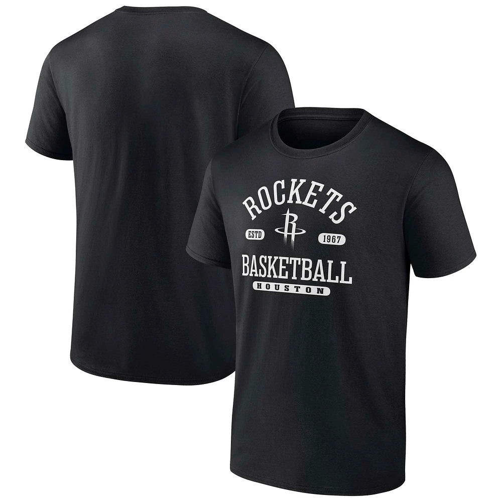 Men's Fanatics Black Houston Rockets Calling Plays T-Shirt
