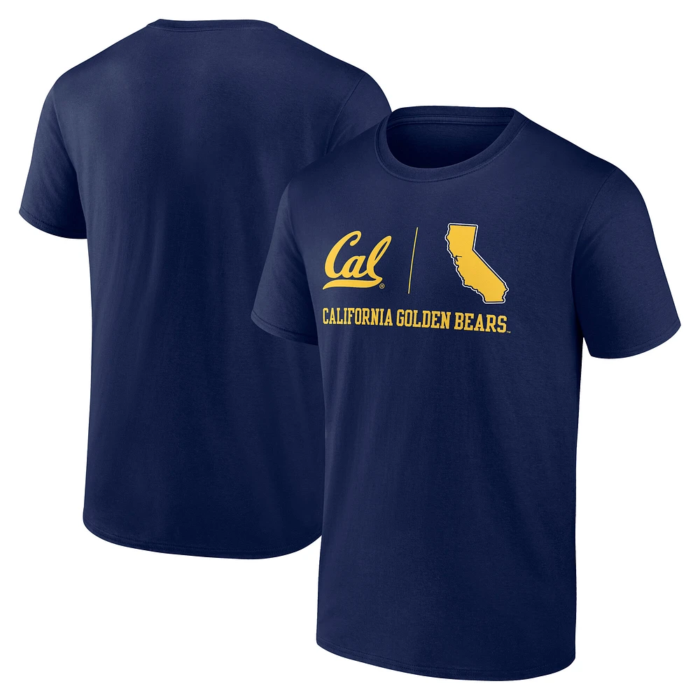 Men's Fanatics Navy Cal Bears State Lock In T-Shirt