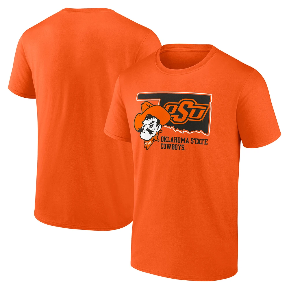 Men's Fanatics Orange Oklahoma State Cowboys State Lock In T-Shirt