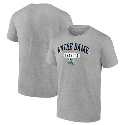 Men's Fanatics Gray Notre Dame Fighting Irish Grandpa T-Shirt