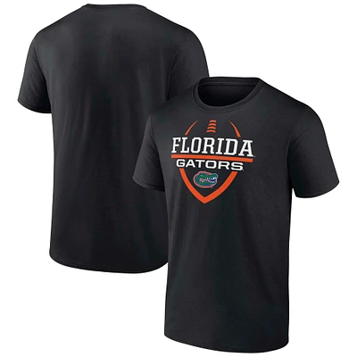 Men's Fanatics Black Florida Gators Name and Logo Football T-Shirt